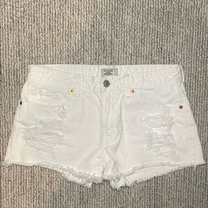 Abercrombie & Fitch Harper Low Rise Distressed Shorts